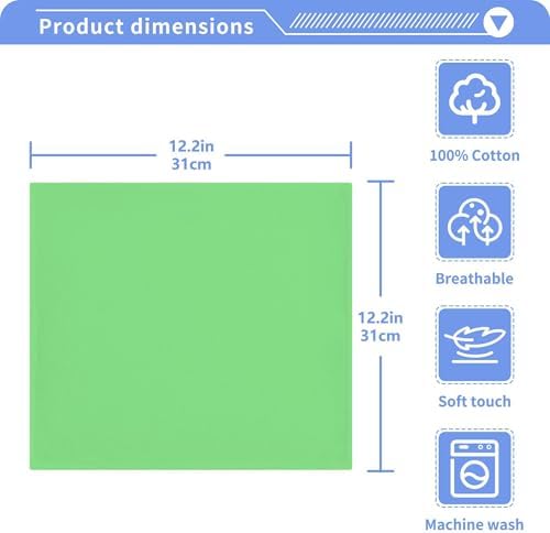 Green Pastel Color Washcloth 2-Pack