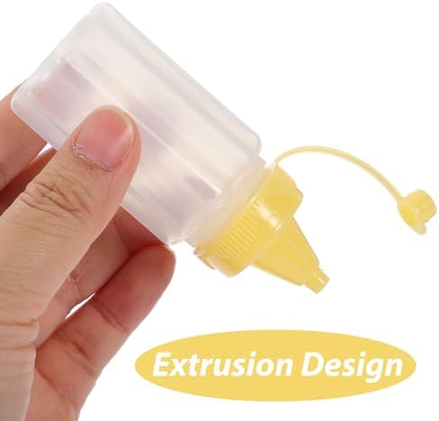 Mobestech 4-Pack Smeber Squeeze Bottles - Durable BPA-Free Ideal Kitchen Essential