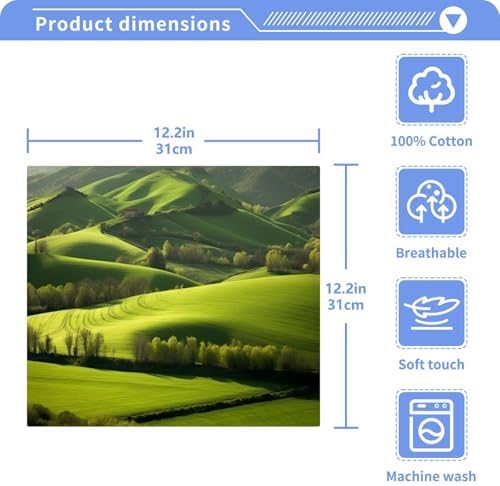 Nature Landscape Washcloths 2 Pack - Soft AbsorbentReusable for Baby Face Towels