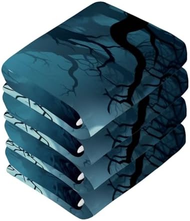 Scary Forest Washcloths 2-Pack Soft Reusable 12x12