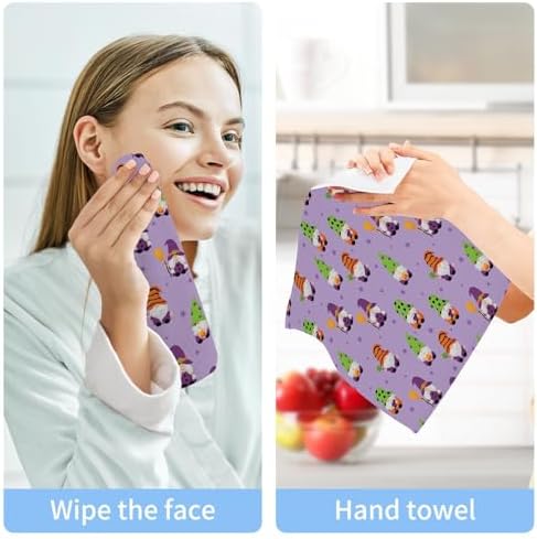 Halloween Gnome Washcloth Set 12x12