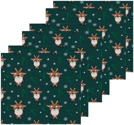 HOLIDAY REINDEER WAVY Washcloths