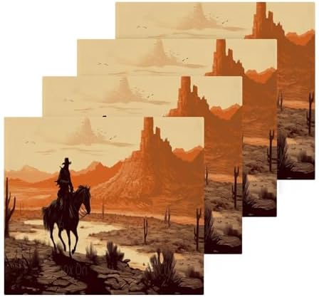 YETTASBIN Cowboy Washcloths