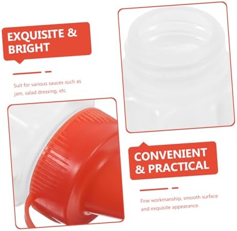 CollBath - 4 Reusable Squeeze Bottles for Easy Kitchen Storage
