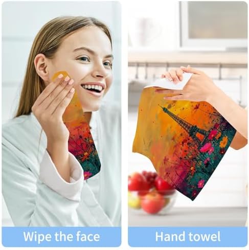 Eiffel Tower Soft Washcloth Set