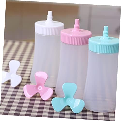VOSAREA Condiment Bottles Set Squeeze Lid for Ketchup Mustard and Sauce