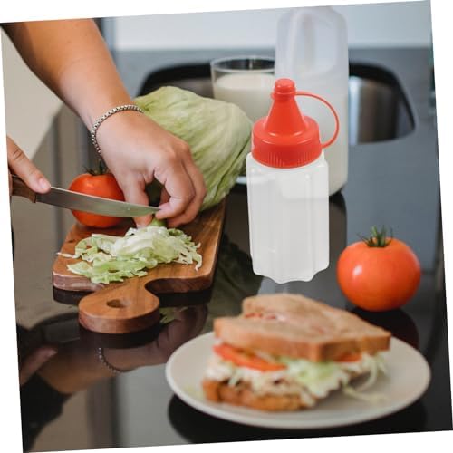 VINTORKY Red Condiment Squeeze Bottle