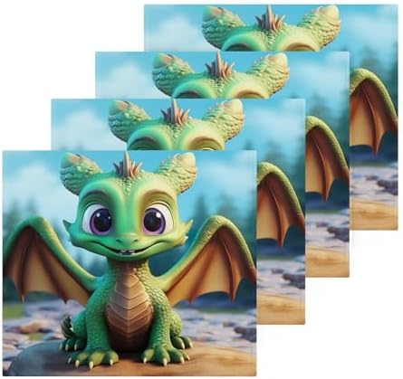 Cute Dragon Washcloth 2 Pack