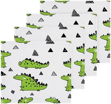 Xigua Super Cute GreenCrocodiles Washcloth Set