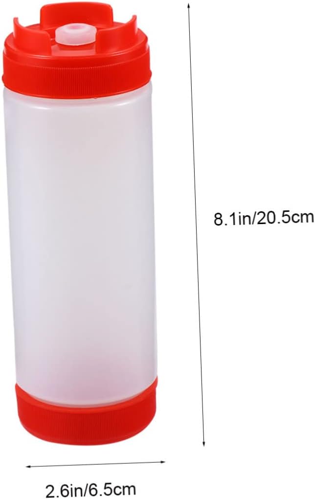 Dual Head Squeeze Bottles for Ketchup Mustard Salad Dressings