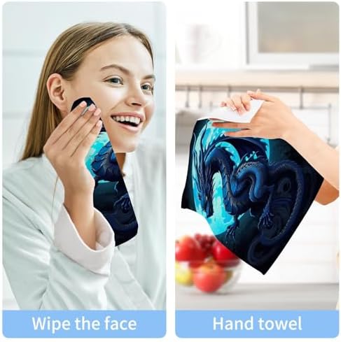 The YettasBin Scary Dragon Face Towels