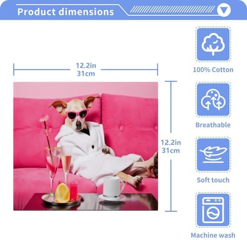 YETTASBIN Dog Washcloths 2 Pack