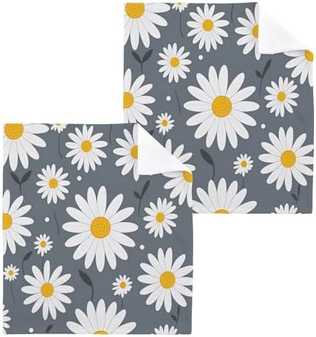 Daisy Flower Washcloth Set 2-Piece