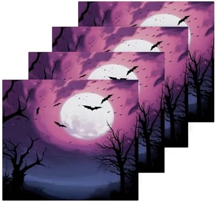 Halloween Bat Washcloth Set