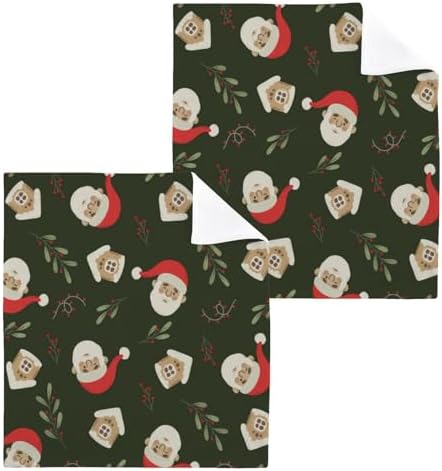 Reusable Soft Christmas Santa Washcloth for Kids Washable