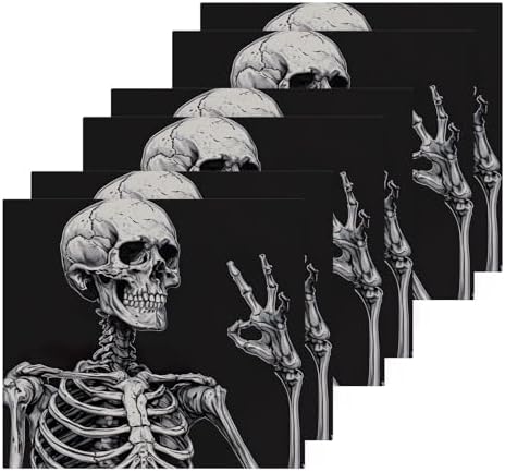 YETTASBIN Skeleton Washcloths 2 Pack Soft Absorbent Face Towels