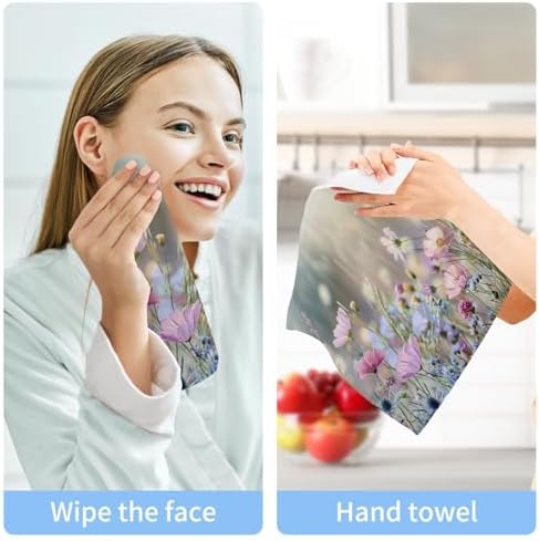 High-Quality Wildflower Washcloth Set