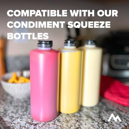 Pinnacle Mercantile Squeeze Bottle Caps - Yellow Replacement Condiment Caps