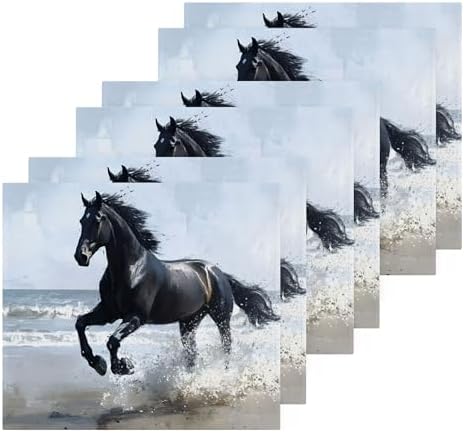 High-Quality Xigua Black Horse Washcloth Set