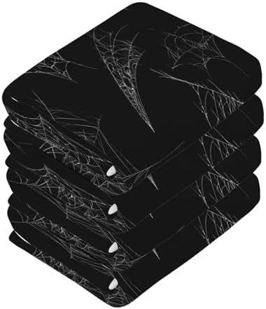 Halloween Spider Web Washcloth Set