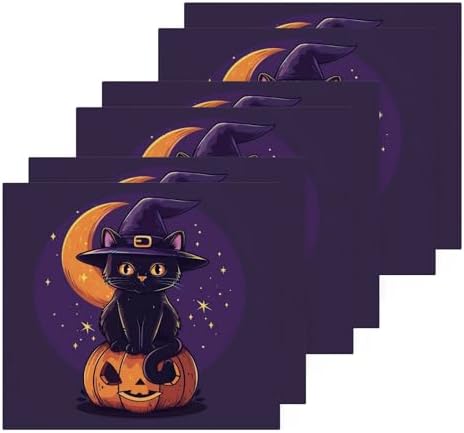 Halloween Cat Washcloth Set for Home Kitchen