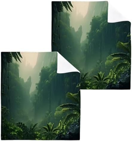 YETTASBIN Nature Scenery Washcloths 2 Pack