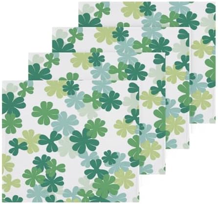 St Patricks Day Shamrock Soft Cotton Washcloths 2-Pack