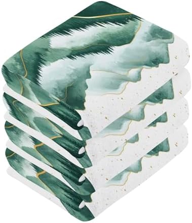 XiguaGreen Mountains Washcloths Set