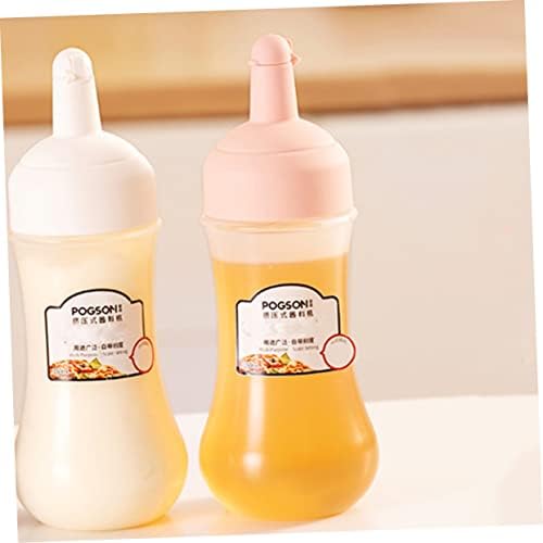 Garneck 2Pcs 350ml Squeeze Bottles for Ketchup Jam and Sauce 1