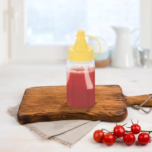 Mobestech 4-Pack Smeber Squeeze Bottles - Durable BPA-Free Ideal Kitchen Essential