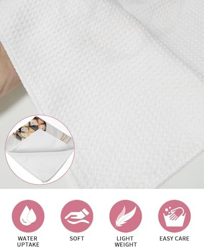 Falaniique Marble Pumpkins Waffle Towel Set of 2