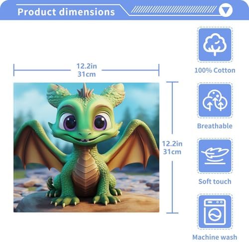 Cute Dragon Washcloth 2 Pack
