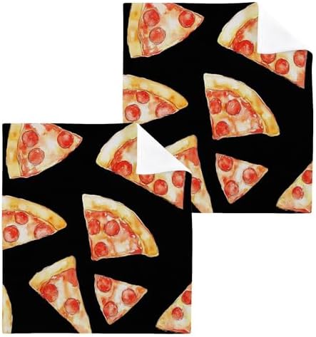 Xigua Pizza Slices Washcloth Set