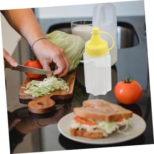 DECHOUS Squeeze Bottles Reusable compact leak-proof condiment bottles