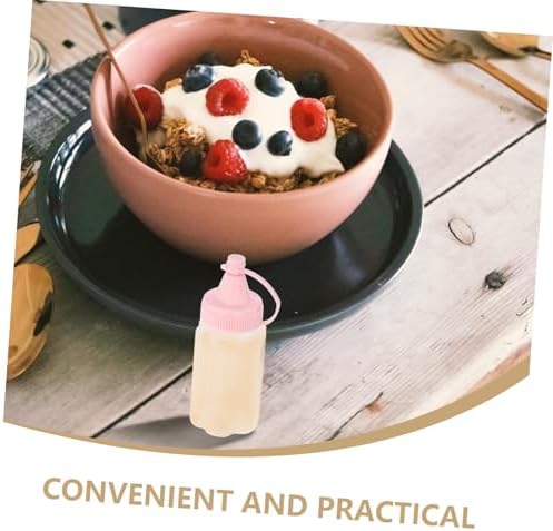 MAGICLULU Plastic Squeeze Bottle Durable Condiment dispenser for Home Restaurant Kitchen Use