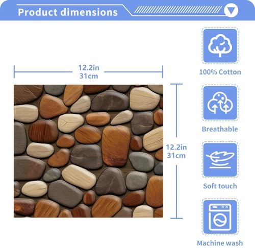 YETTASBIN Stone Texture Washcloths 2 Pack 1