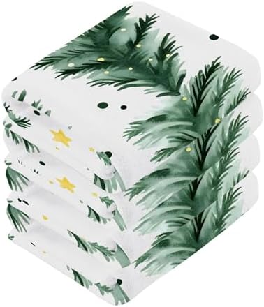 Xigua Christmas Tree Washcloth Set - Fast Drying Multi-Purpose Towels