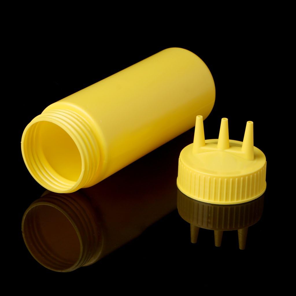 3 Hole Squeeze Bottle Condiment Dispenser