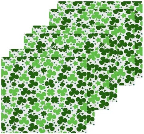 St Patricks Day Clover Washcloth Towels