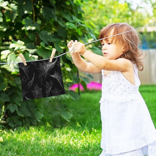 Halloween Spider Web Washcloth Set