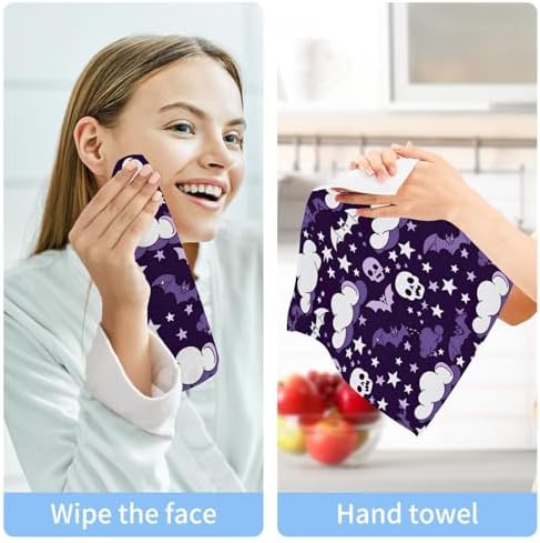 Perfect Halloween Bat Washcloth 2-Pack Soft Absorbent Halloween_cm