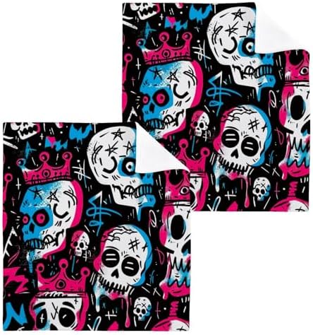 Yetitasbin Skull Washcloth Set 2-Pack