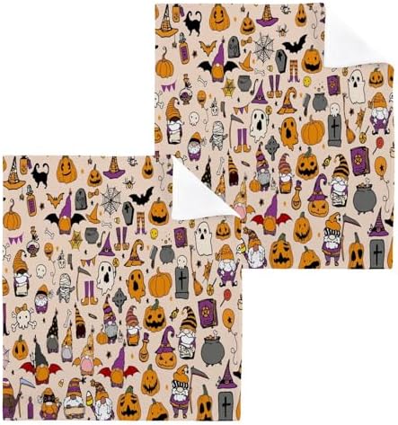 YETTASBIN Halloween Gnome Washcloths 2 Pack 1