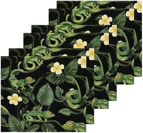 Xigua Green Chameleons multi-purpose washcloths
