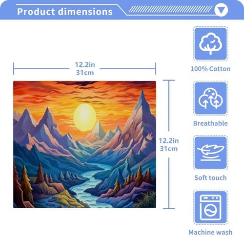 Nature Mountain Washcloth Set