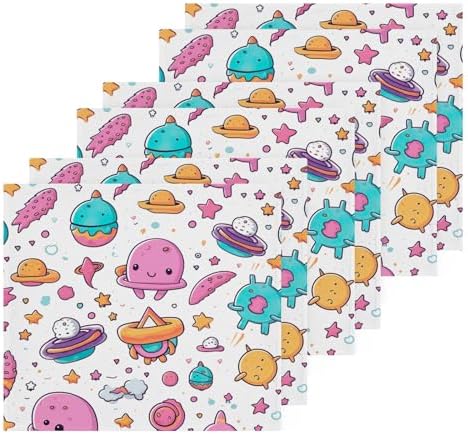 Cartoon Planet Washcloth Set