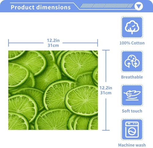 Yeddatis Yettasin Lime Lemon Washcloth 2 Pack Set