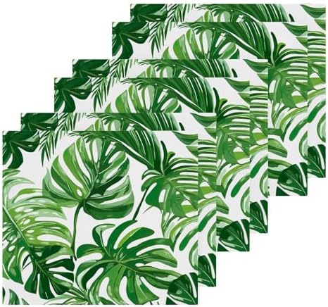 Tropical Leaves Washcloth Set