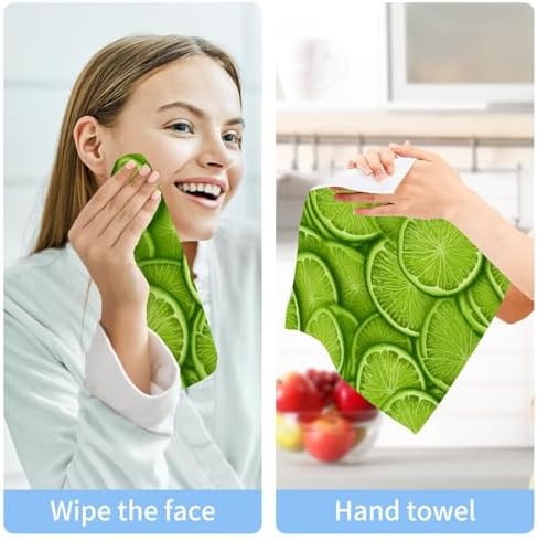 Yeddatis Yettasin Lime Lemon Washcloth 2 Pack Set
