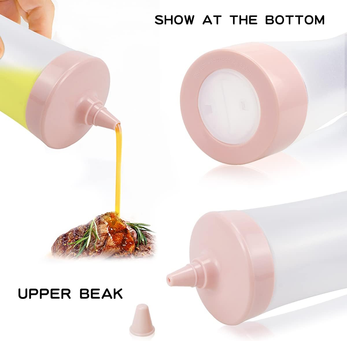 3-Piece Squeeze Bottle Set for Kitchen